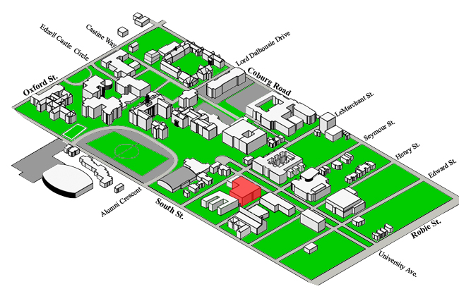 Dalhousie University Student Union Building (SUB) map